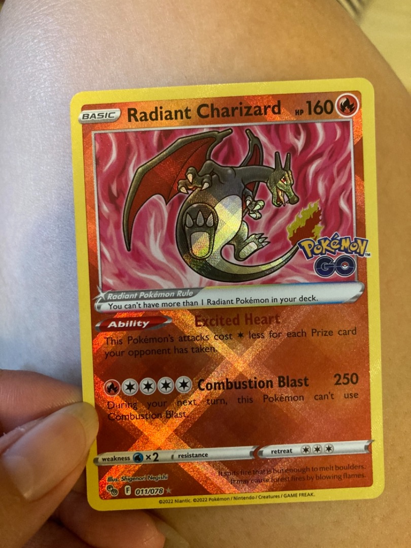 Radiant Charizard, Hobbies & Toys, Toys & Games on Carousell