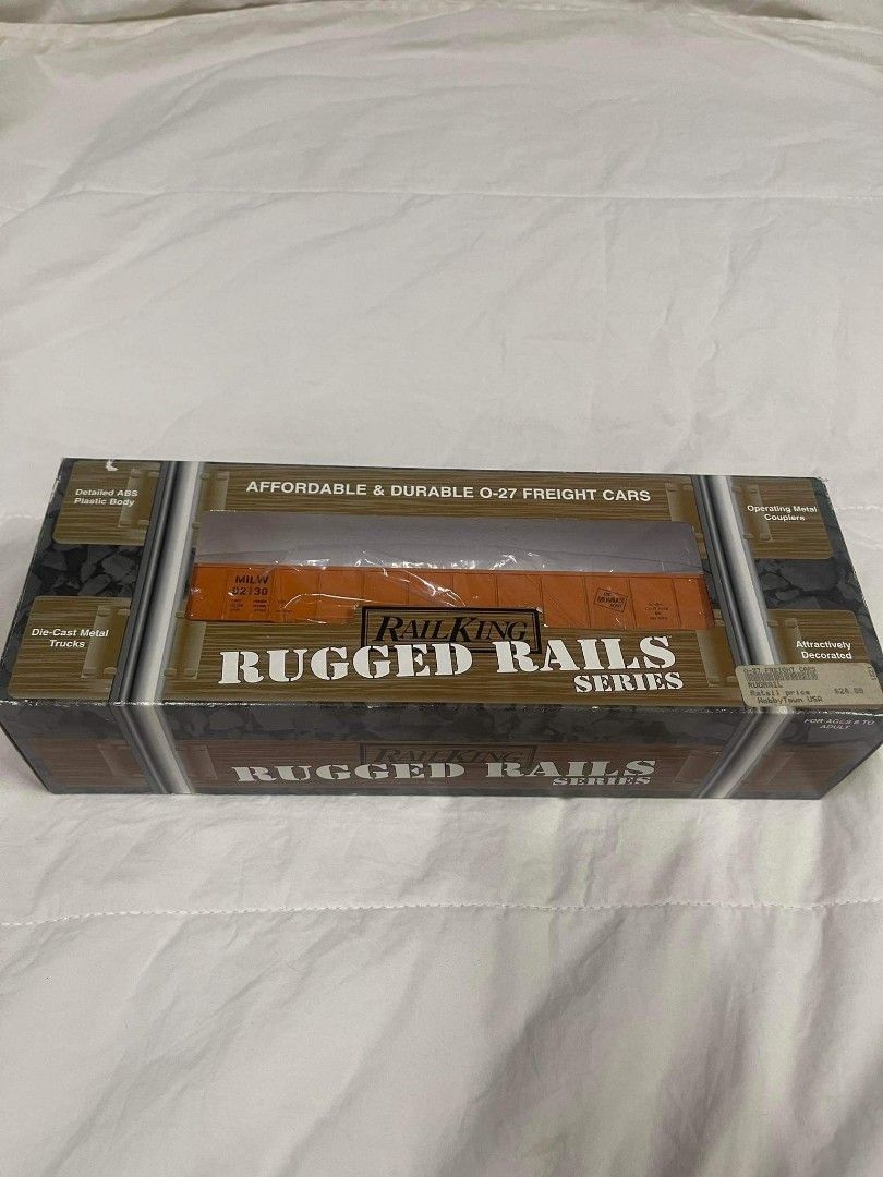 Rail King 33-7202 Rugged Rails ORIGINAL(!) Milwaukee Road Gondola w/I ...