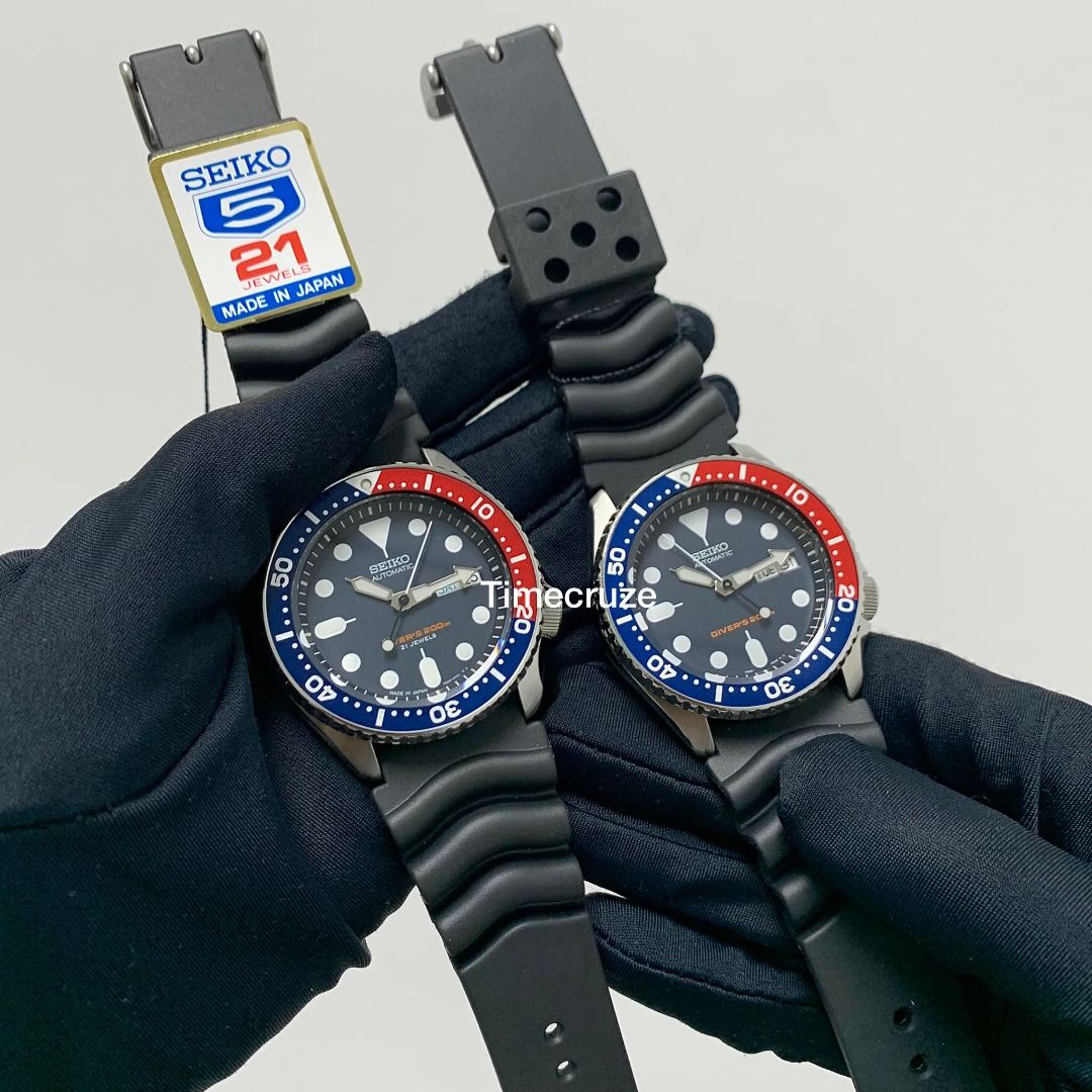 *RARE* Seiko SKX009K1 Discontinued Diver's SKX Pepsi Men Watch SKX009  SKX007 SKX009K