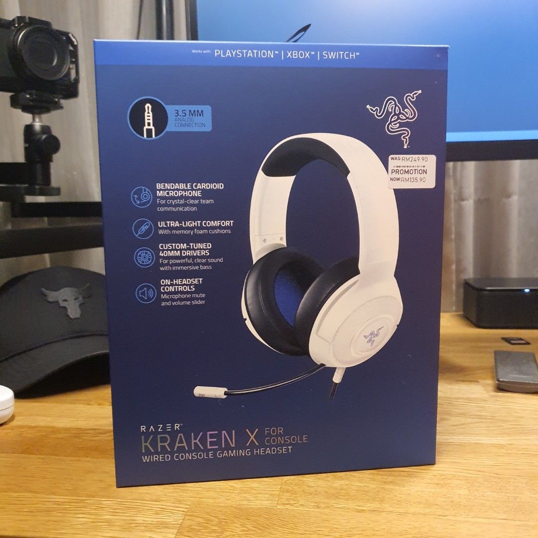 RAZER KRAKEN X CONSOLE WHITE, Audio, Soundbars, Speakers & Amplifiers on Carousell