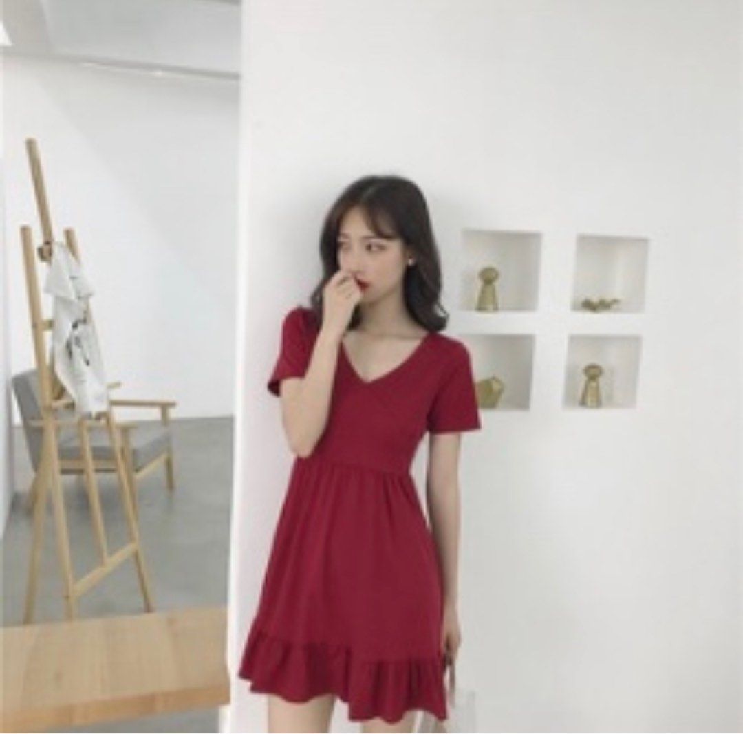 Red casual wear top