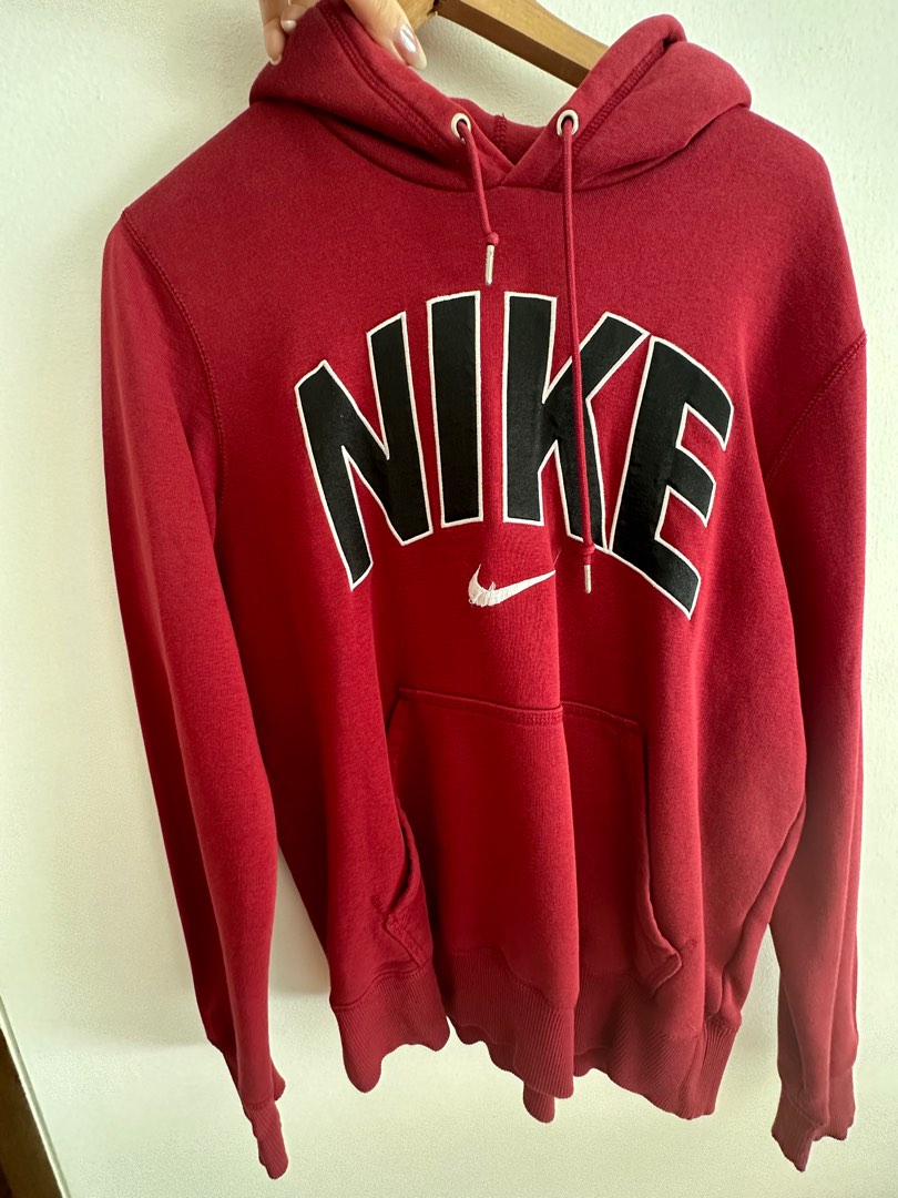 Red nike hoodie men shop