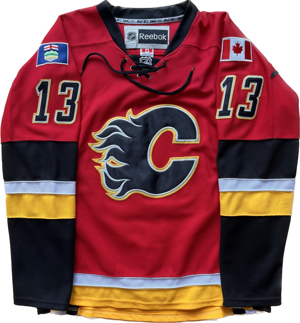 Calgary flames reebok jersey top