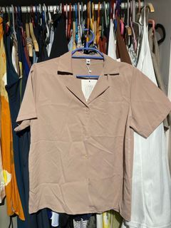 Runway bandit nude brown shirt blouse women