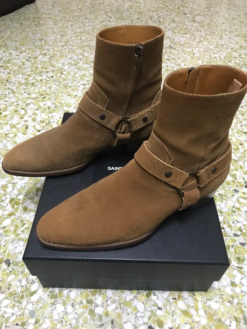 Saint laurent wyatt 40 harness boots store