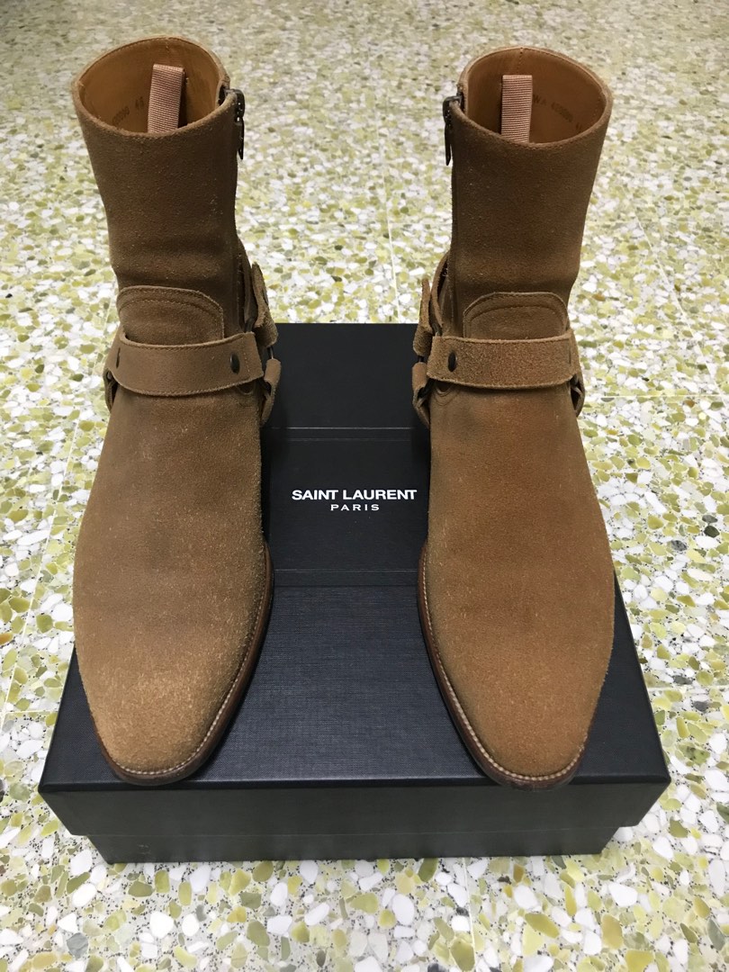Saint Laurent Wyatt 40 Harness Boots Size 45 Men s Fashion