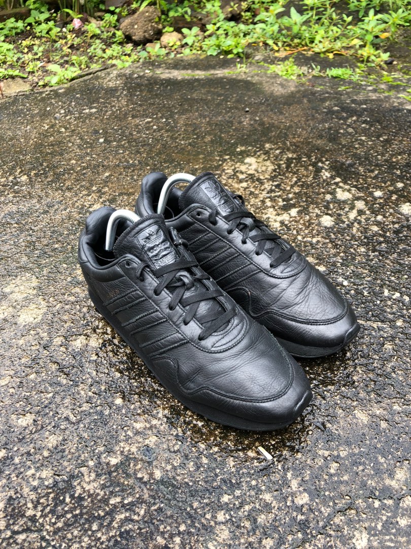 Adidas haven black leather clearance