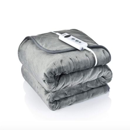 SHOP WARRANTY SPECIAL SALE BASEIN Electric Blanket Large Heated Throw Blanket with 10 Adjustable Temperature Levels 9 Hours Timer Fast Heating and Machine Washable Electric Over Blanket Soft Flannel H...