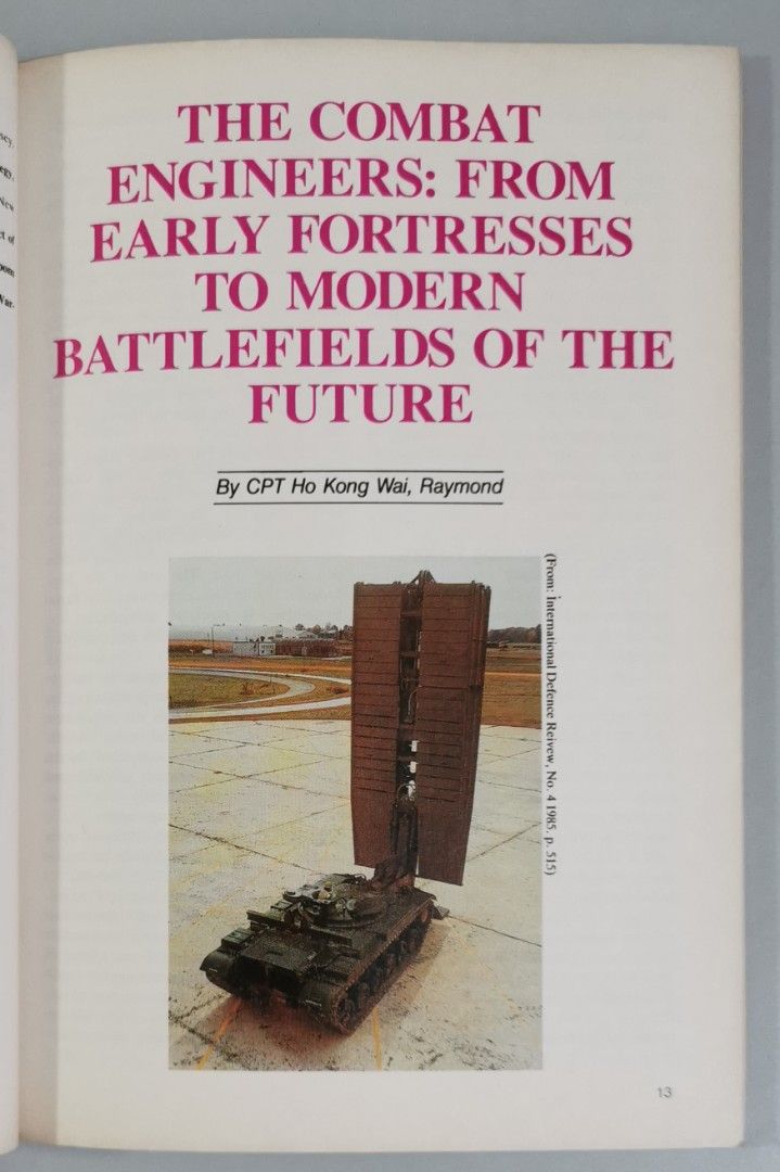 SINGAPORE ARMED FORCES JOURNAL 1988, Hobbies & Toys, Books & Magazines