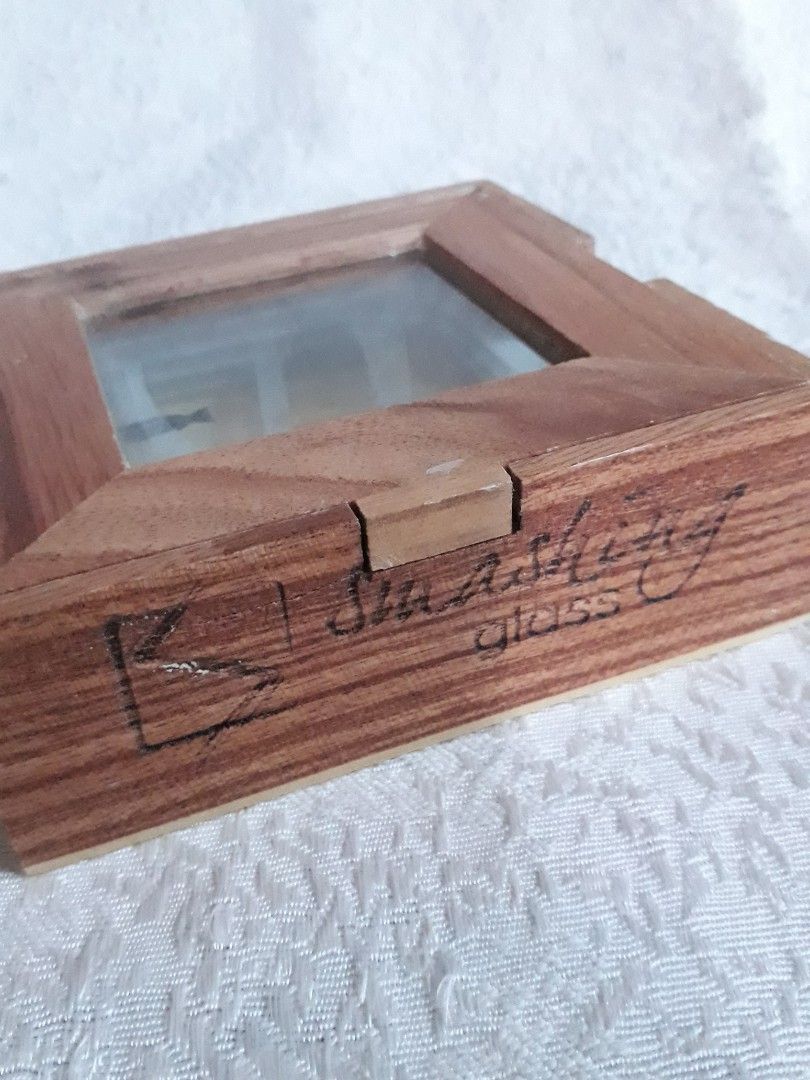 Smashing Glass Coasters with Fish and Underwater Design, Furniture