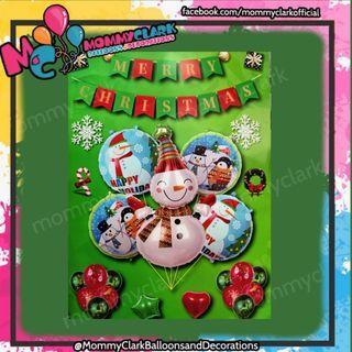 Snowman Mrry Christmas Balloon Set / Party Decors