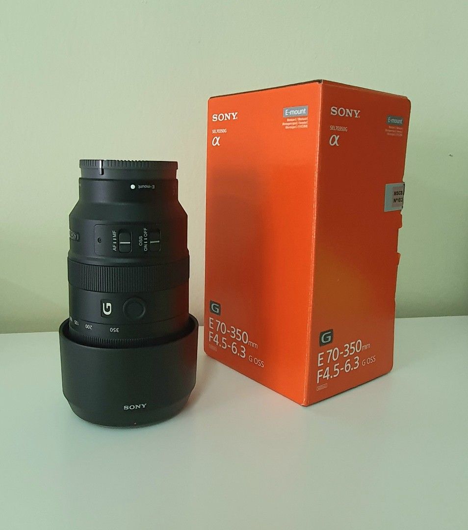 Sony Lens E 70-350mm F4.5-6.3G SEL70350G E-mount, Photography, Lens ...