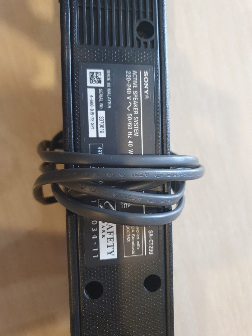 Sony Sound bar (SA-CT290), Audio, Soundbars, Speakers & Amplifiers on ...