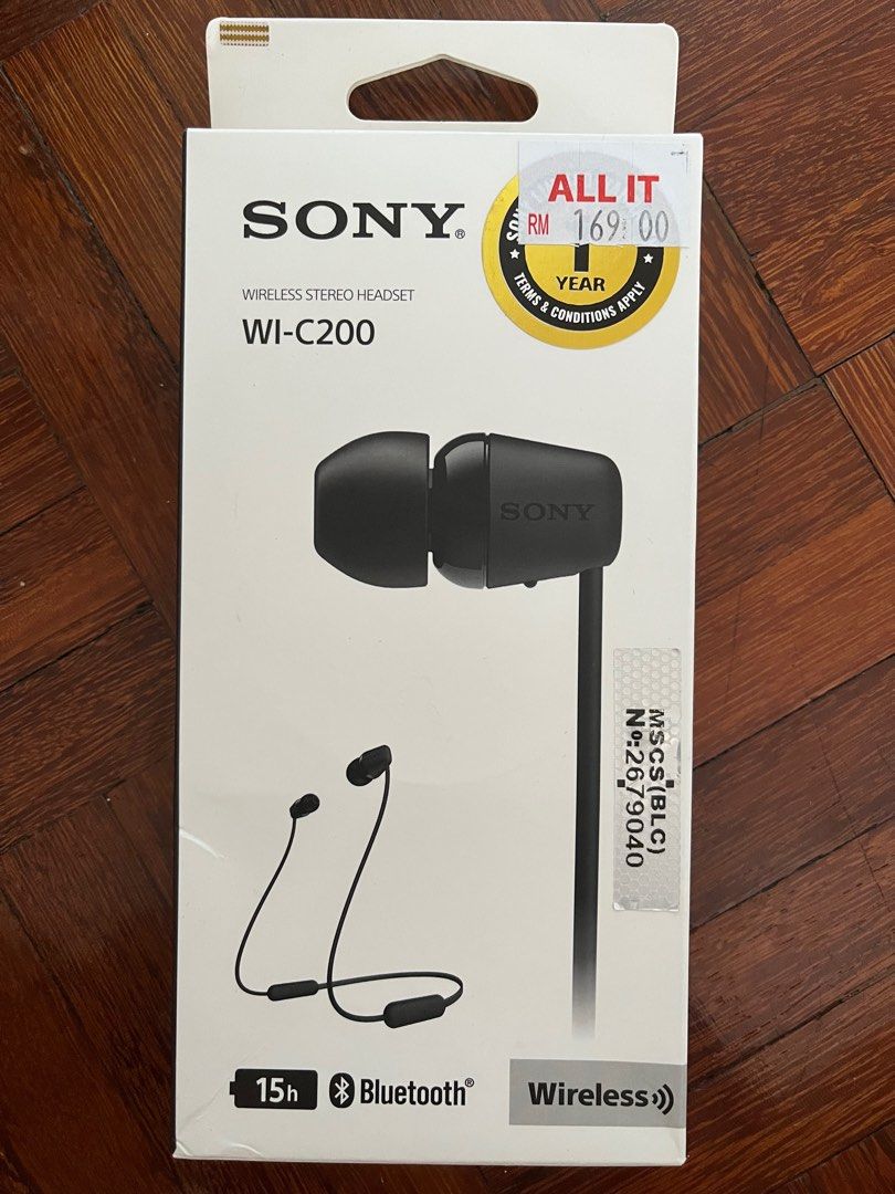 Sony wi c200 wired earphones shop