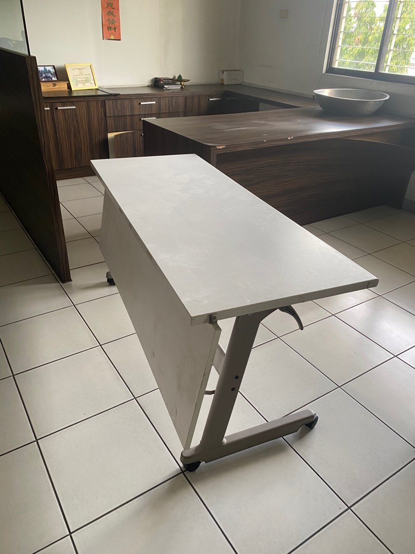 stow away folding table, Furniture & Home Living, Office Furniture & Fixtures on Carousell