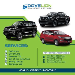 SUV and Car for rent Rent a car in Manila