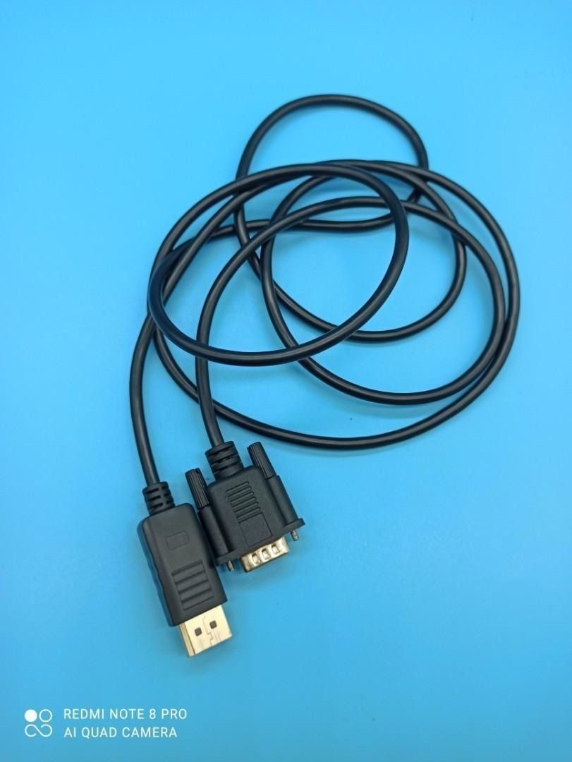 T225 6ft DisplayPort to VGA M/M cable, Computers & Tech, Parts