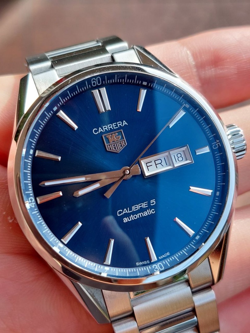 Tag Heuer Carrera Calibre 5 Day-Date, Luxury, Watches on Carousell