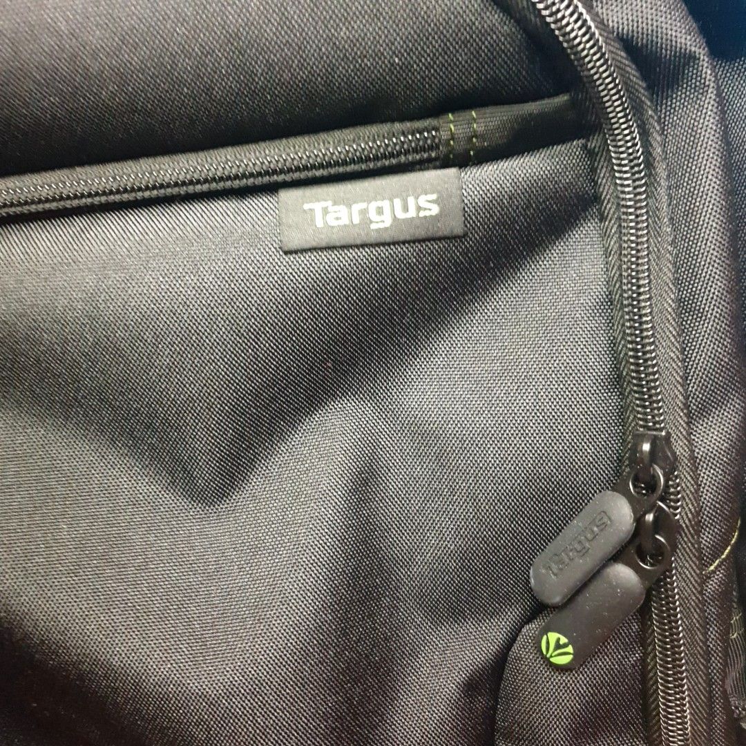 Targus Laptop Bag - 17" Spruce EcoSmart® Checkpoint-Friendly Backpack (Category: Laptops & Notebooks) located in Valenzuela. Submitted by roxie018 (Listing ID 1197707677, Image 3). Description: Orig Price - PHP Overview: A perfect blend of style and storage, the Spruce™ EcoSmart® Checkpoint-Friendly Backpack is designed to protect laptops up to 17" in size with its SafePort® Sling drop protection. Eco-friendly to its core, it’s constructed from 2