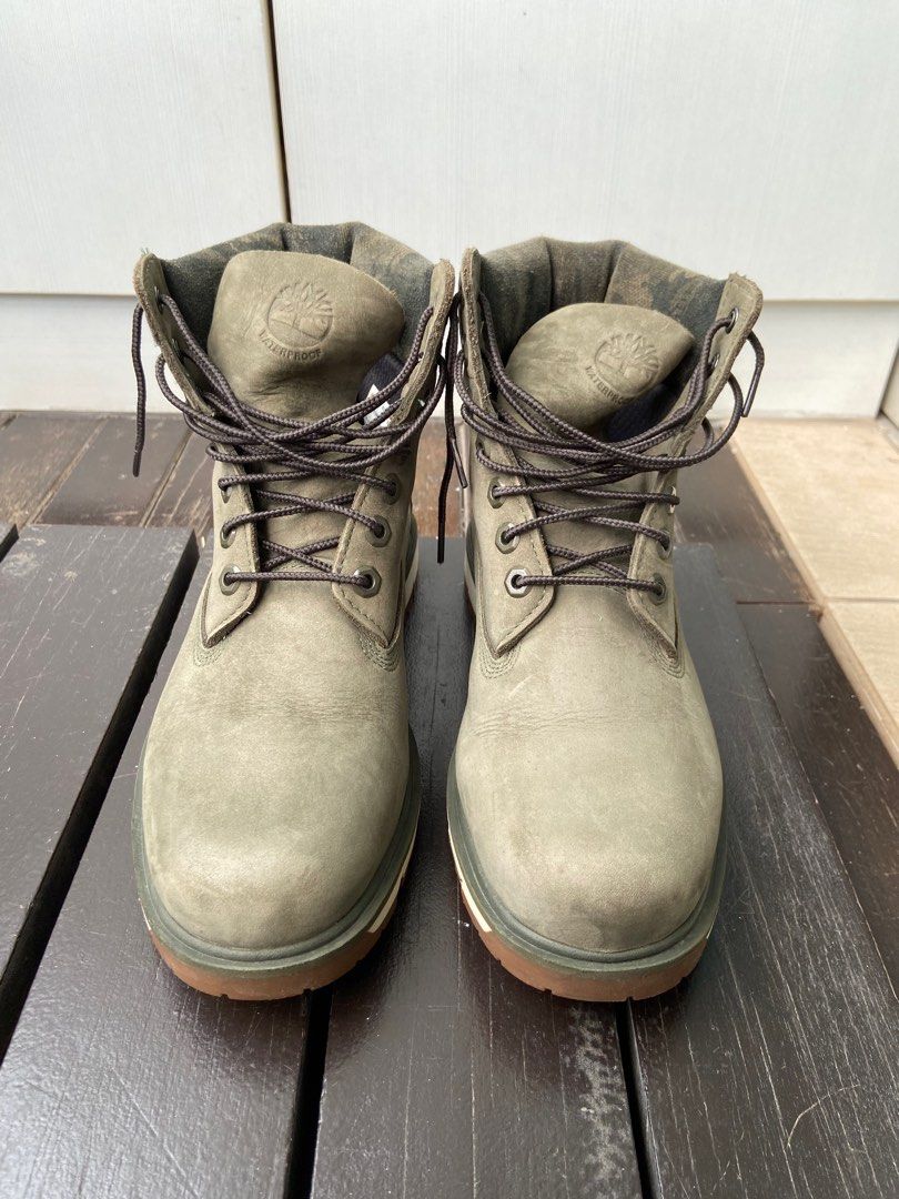Olive hot sale green timberlands