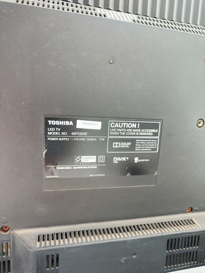 Toshiba 40 inch LED TV, TV & Home Appliances, TV & Entertainment, TV on ...