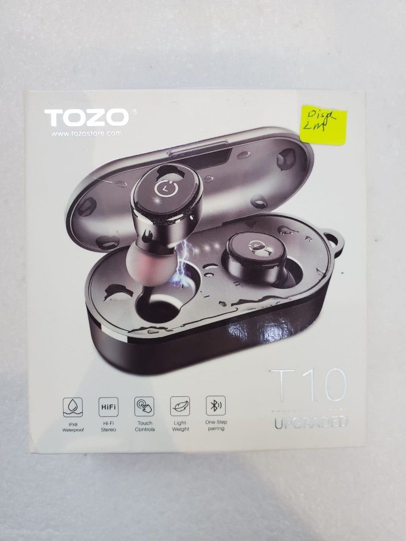 Tozo t10 shop charging case lights