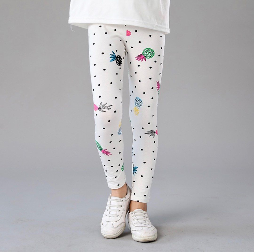 TS 3 4Y Summer Kids Pants Girls Print Comfort Cotton Beauty