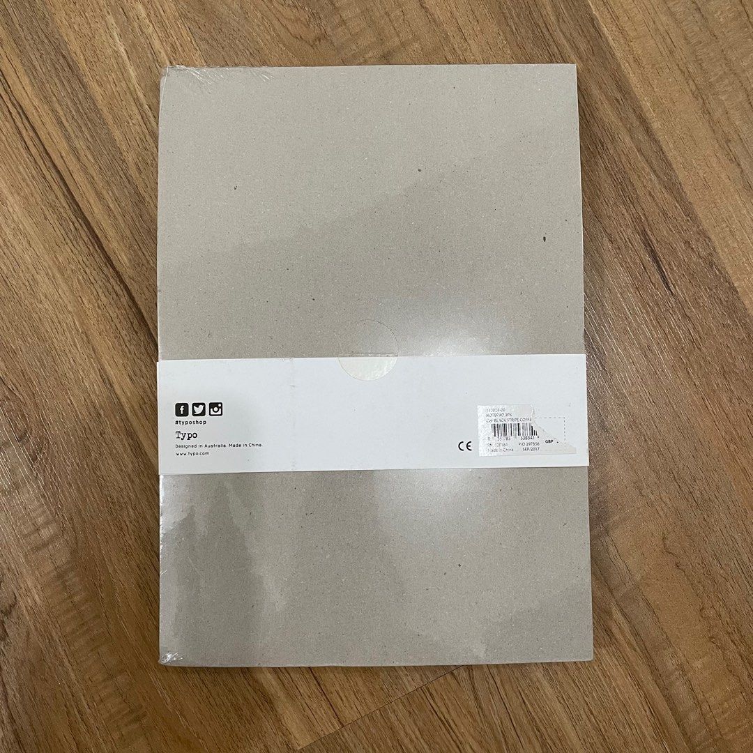Typo notepad set 3 pack (Category: Stationery & School Supplies) located in Quezon City. Submitted by jerikav (Listing ID 1197634580, Image 3). Description: Original price is P799. Sealed, never used. Paper with stains due to long time storage..