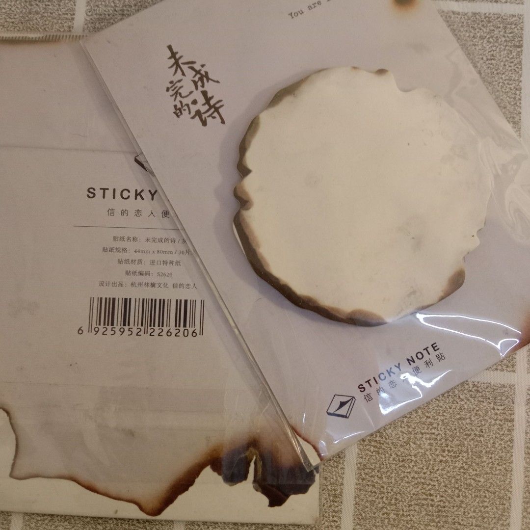 Unfinished Poem Sticky Note, Hobbies & Toys, Stationery & Craft, Other ...