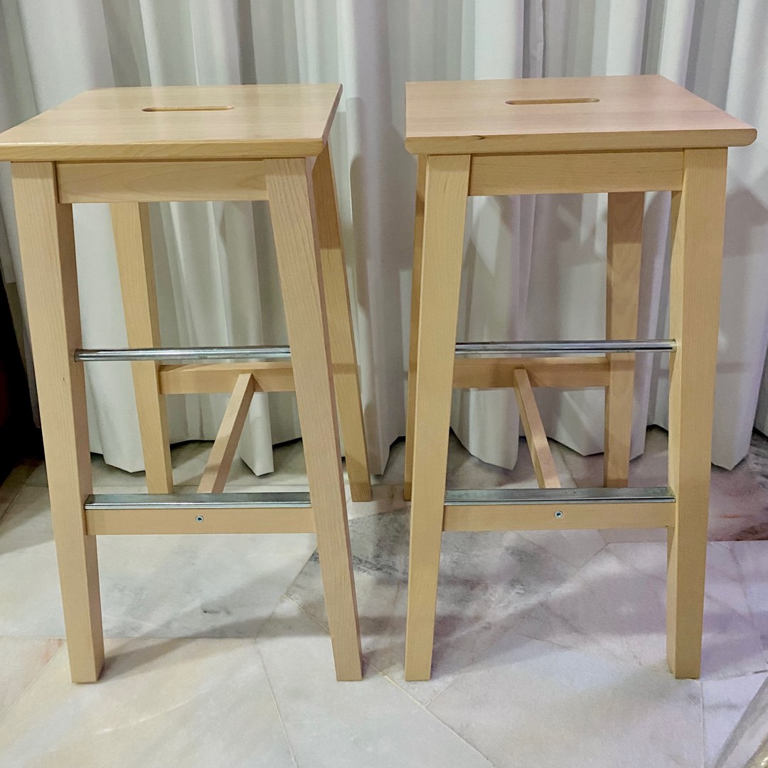 USED NILSOLLE IKEA Bar stool / chair, Furniture & Home Living