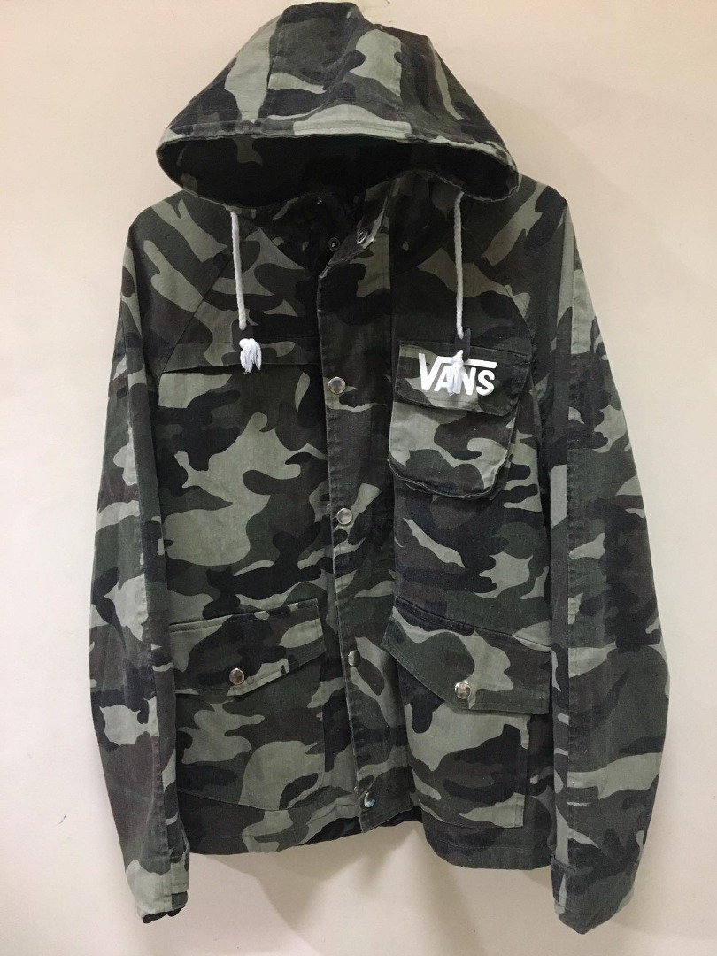Vans camo store varsity jacket