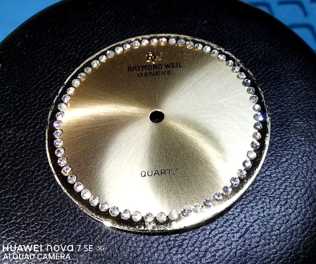 Vintage Raymond Weil Geneve Fidelio 18k gold plated quartz dress