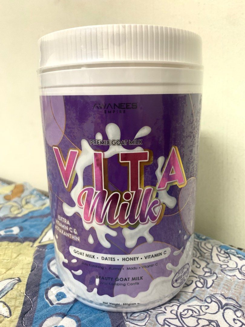 VitaMilk Susu Kambing Viral Sedap- Grape Edition with FREE GIFT, Food ...