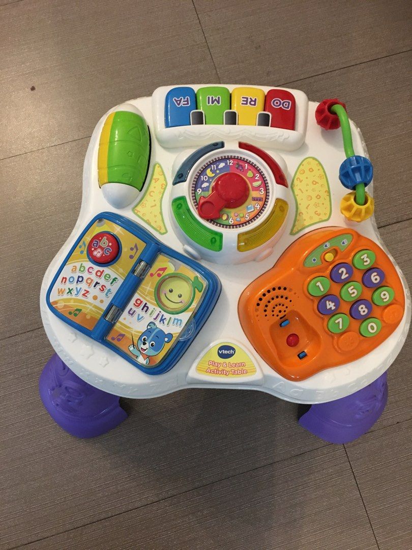Vtech Activity Table (Category: Infant Playtime) located in Manila. Submitted by avalanchesonlineshopmainacount (Listing ID 1197546531, Image 1). Description: Missing telephone Working All Buttons.