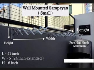 Wall Mounted Aluminum Sampayan