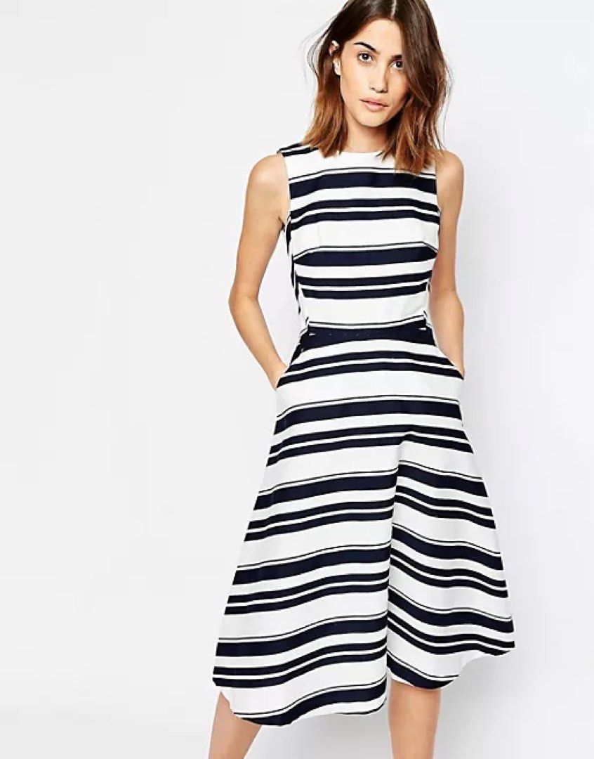Warehouse stripe hotsell dress