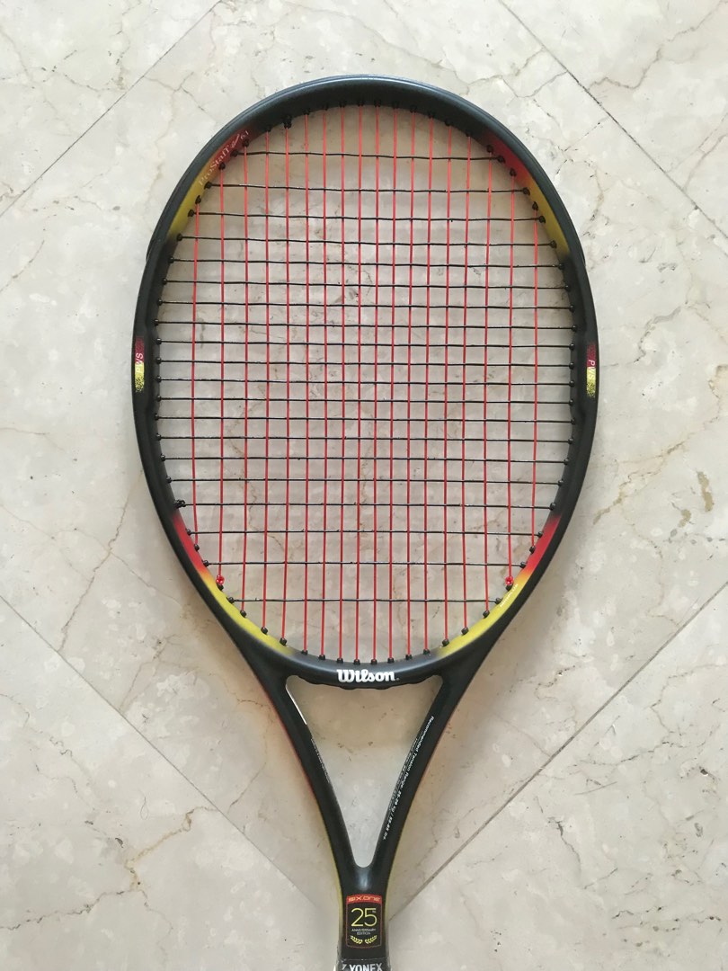 Wilson Pro Staff Classic 6.1 tennis racket, Sports Equipment, Sports ...