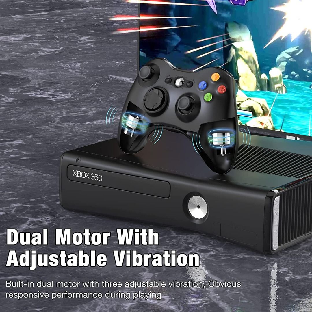 Wireless Controller for Xbox 360, 2.4GHZ Game Joystick Controller ...