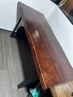 Wood study work desk table