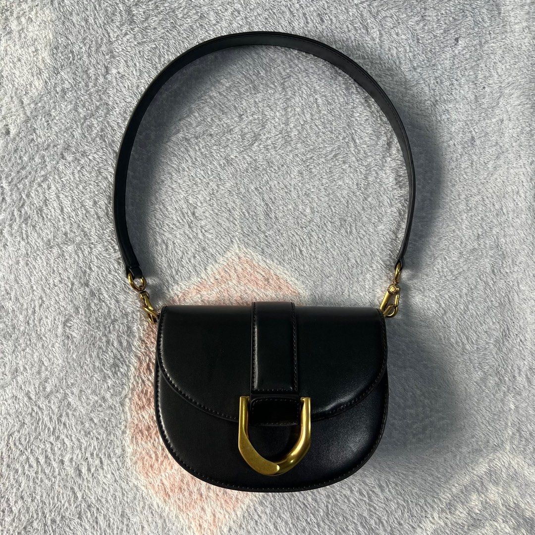 wts charles & keith mini gabine saddle bag, Women's Fashion, Bags