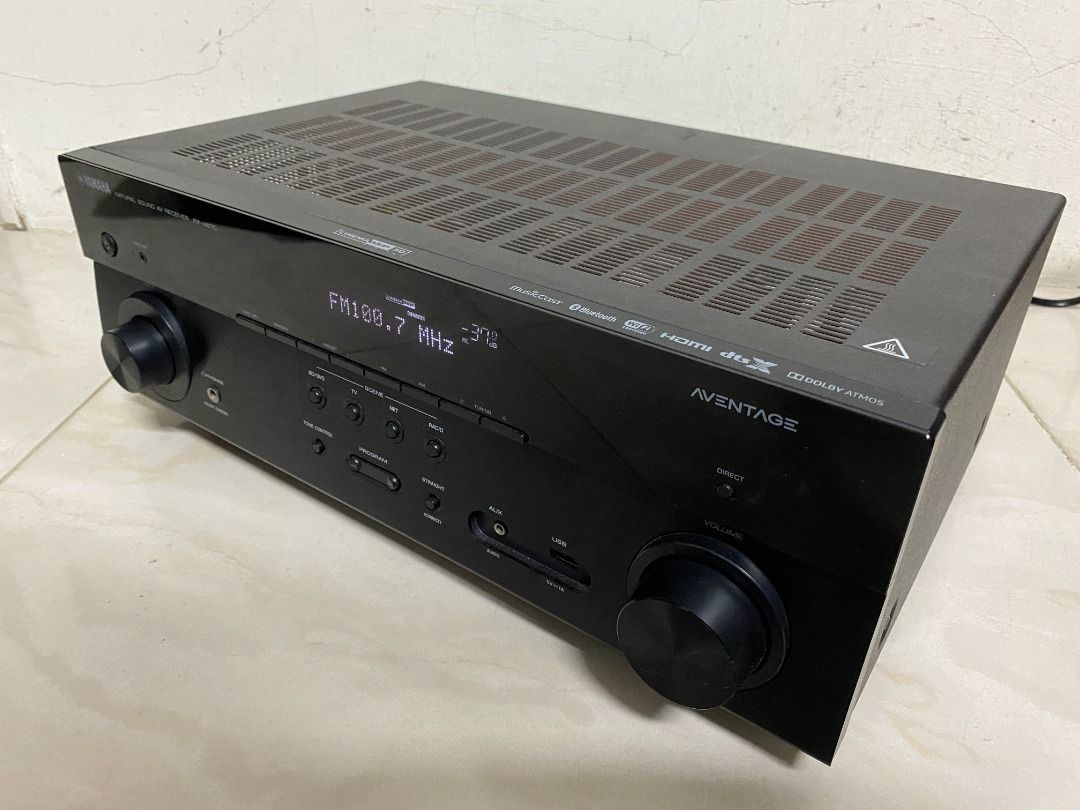 YAMAHA RX A670 收音劇院7.2環繞擴大機 4K /HDMI WIFI 藍芽 USB 全配備 剛過保, 耳機及錄音音訊設備