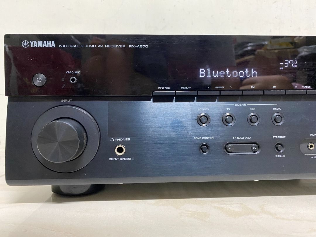 YAMAHA RX A670 收音劇院7.2環繞擴大機 4K /HDMI WIFI 藍芽 USB 全配備 剛過保, 耳機及錄音音訊設備