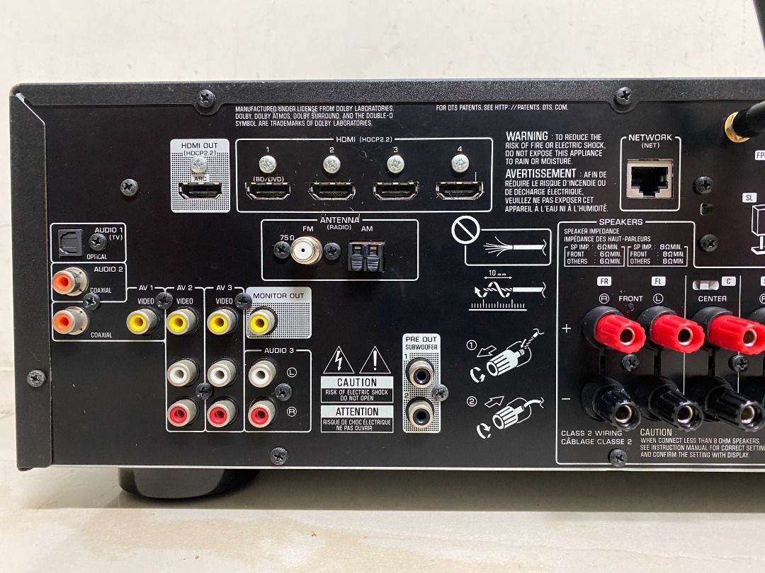 YAMAHA RX A670 收音劇院7.2環繞擴大機 4K /HDMI WIFI 藍芽 USB 全配備 剛過保, 耳機及錄音音訊設備