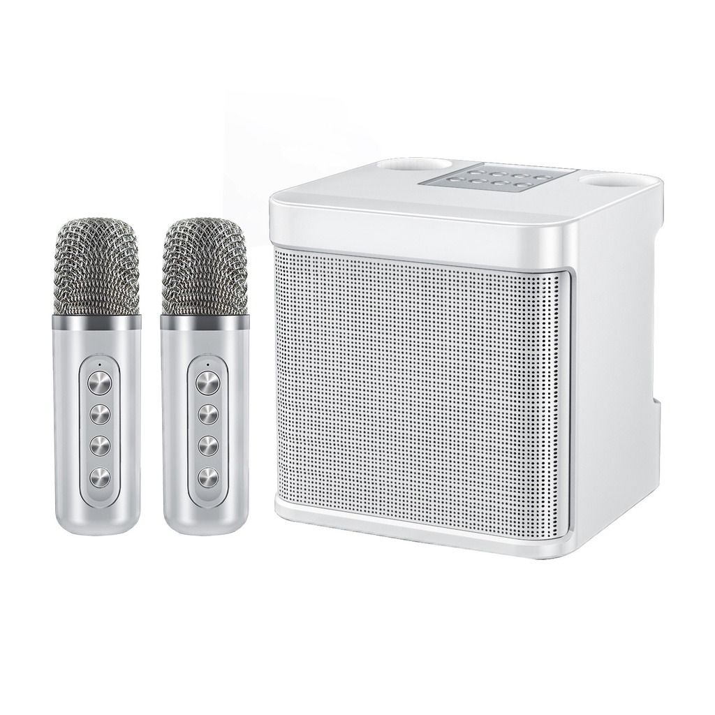SU YOSD - Portable Karaoke Speaker With 2 Wireless Microphones - YS-203 -  White
