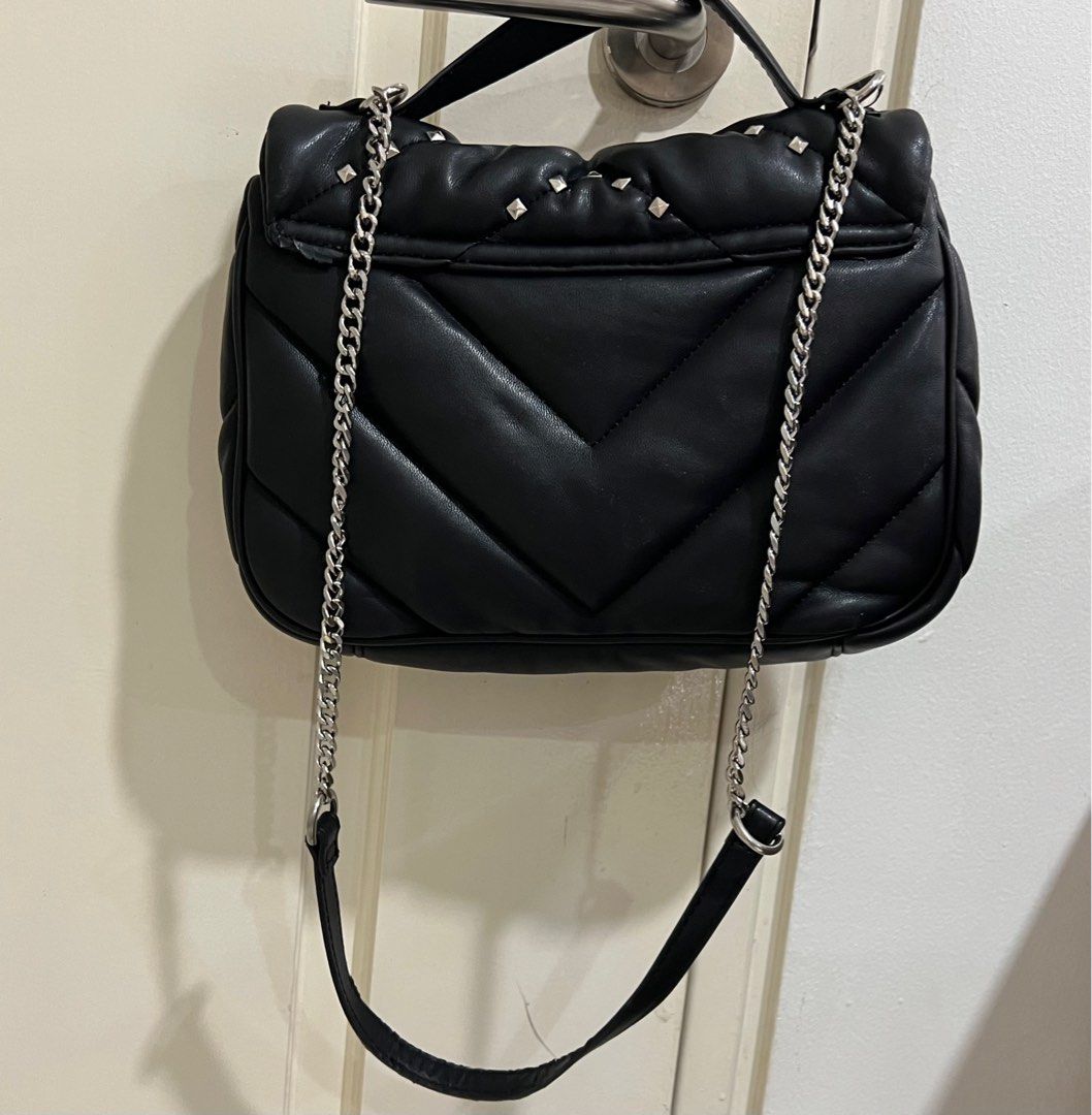 Zara Cross Body Studded Bag Women s Fashion Bags Wallets