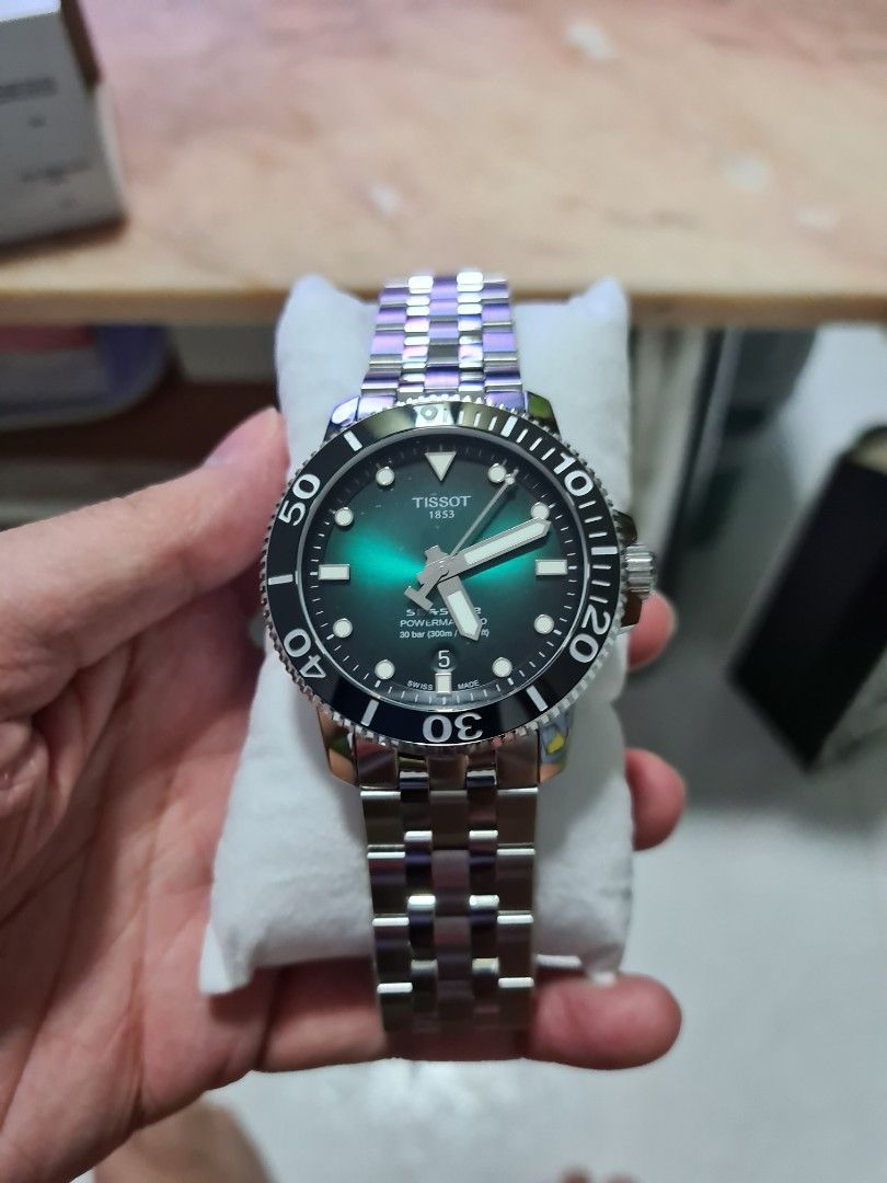 Tissot seastar sale powermatic 80 green