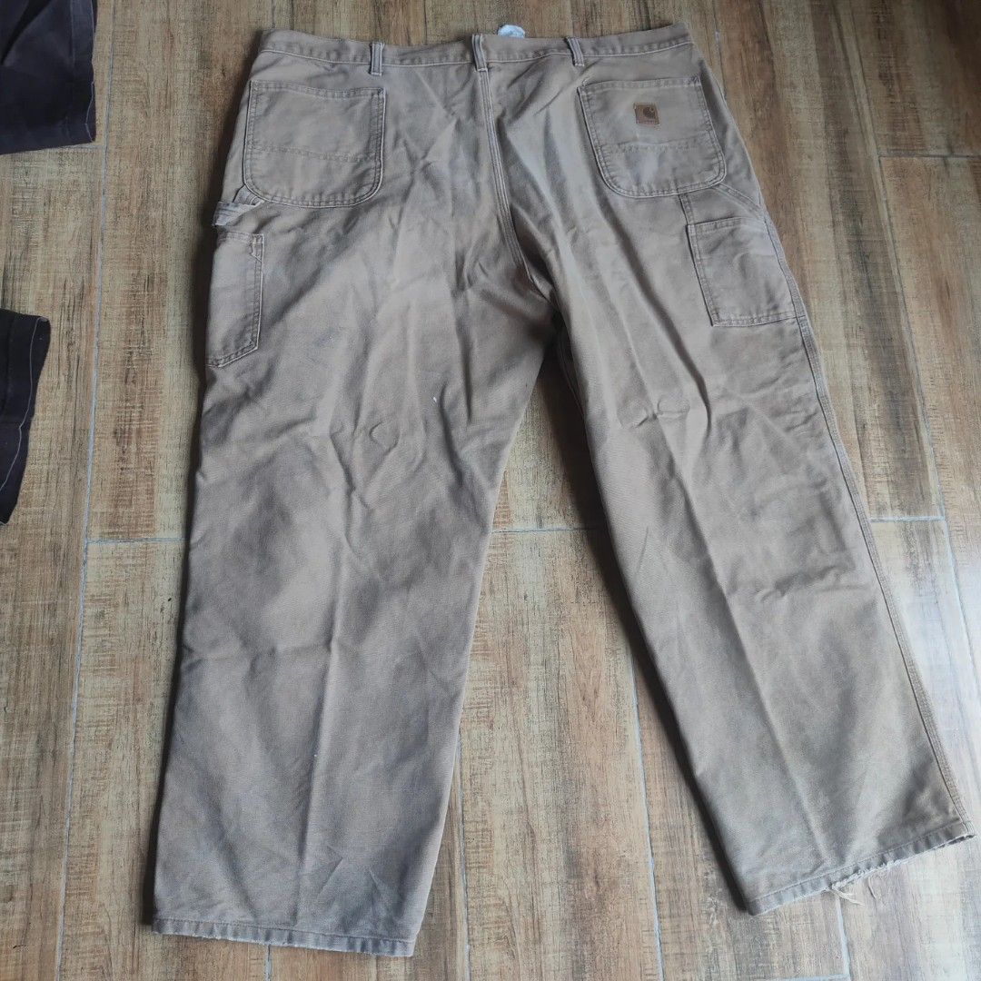 Carhartt Pants: Men's B194 DKB Dark Brown Duck Insulated Dungaree Work Pants