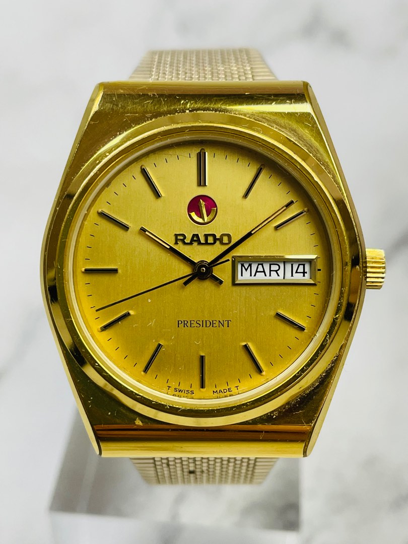 211234 Rado President Vintage Men s Auto Watch Ref 636.3207.2 Circa 1970s Men s Fashion Watches Accessories Watches on Carousell