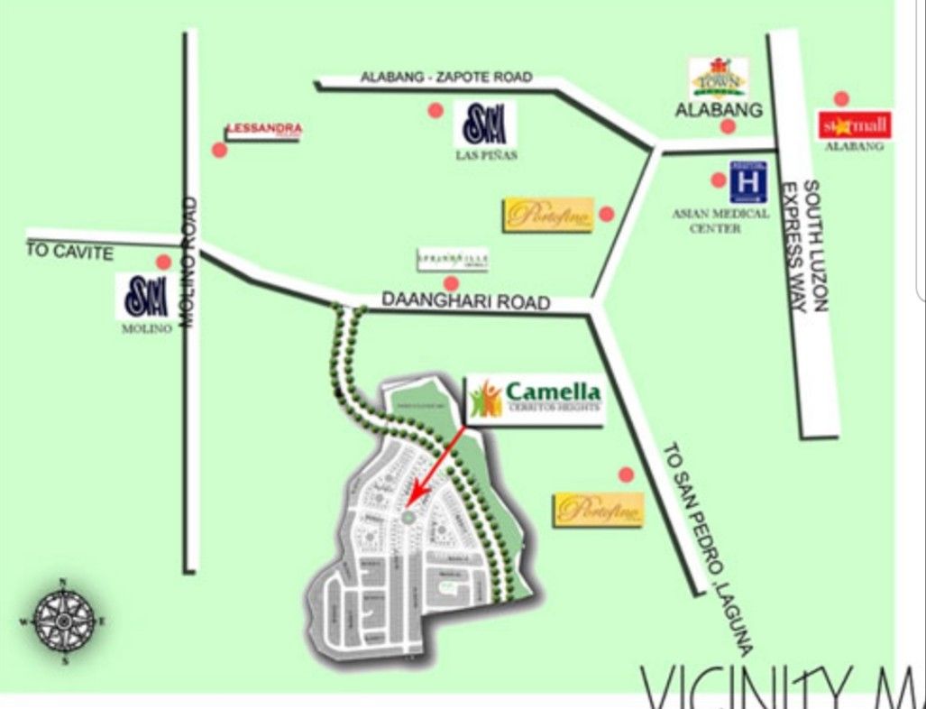 2BR 1TB with car park Cerritos Heights 1 house for rent along daang