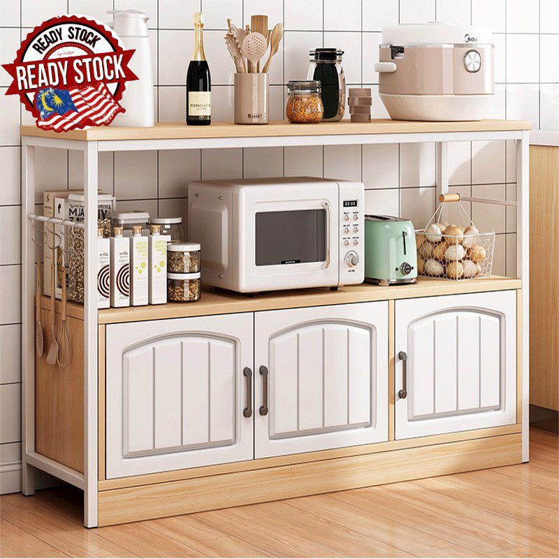 ðŸ’3 Door Kitchen Storage Shelves CabinetðŸ’, Furniture & Home ...
